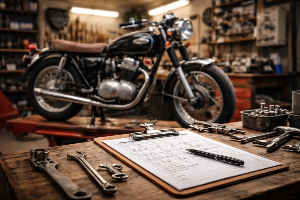 Quelle est l'importance d'une fiche atelier pour la restauration d'une moto classique