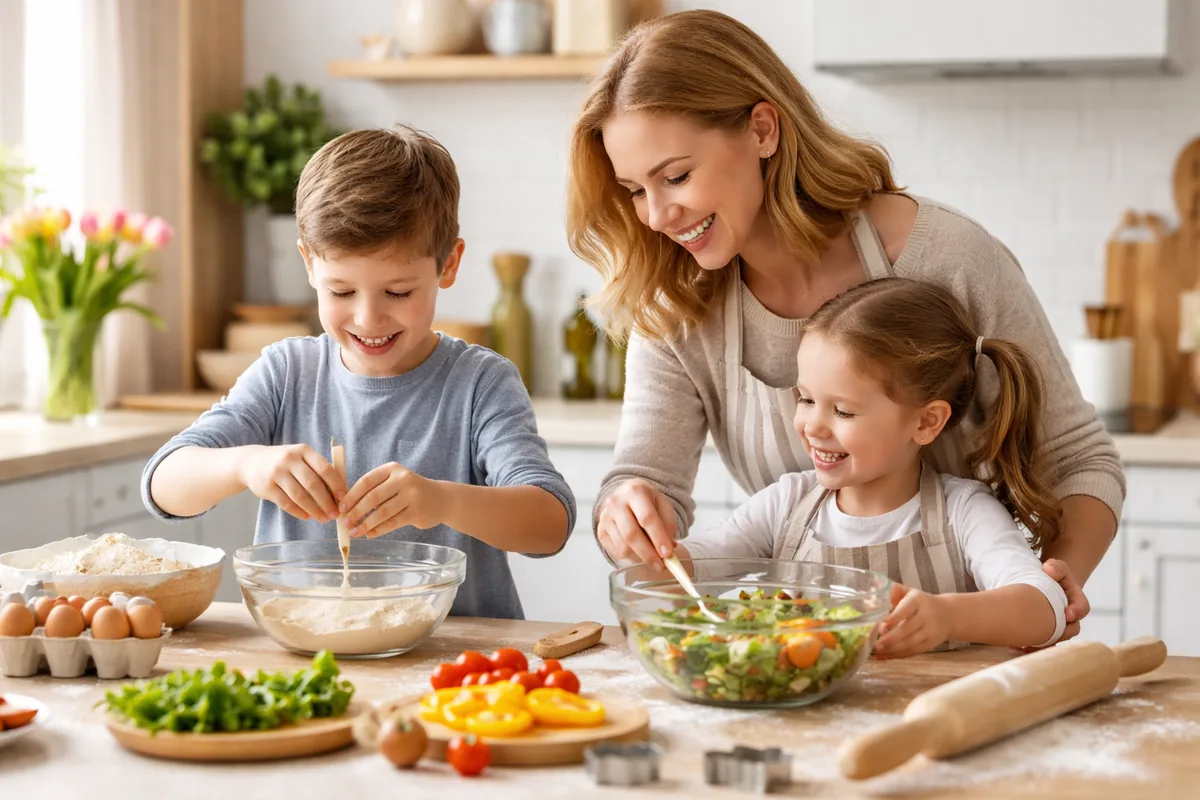 Les avantages de cuisiner avec des enfants